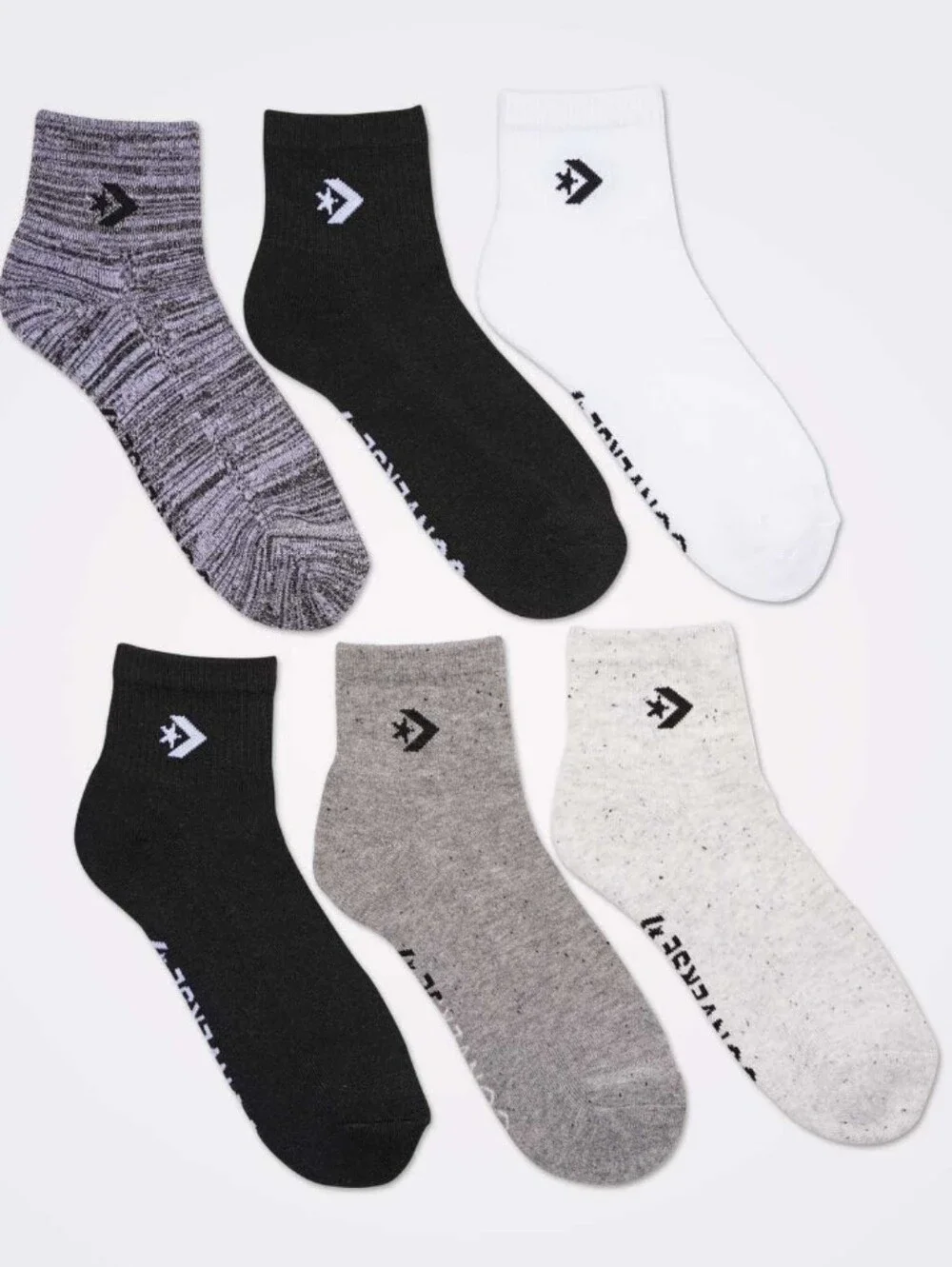 Converse 6-PK Cushioned Ankle Socks